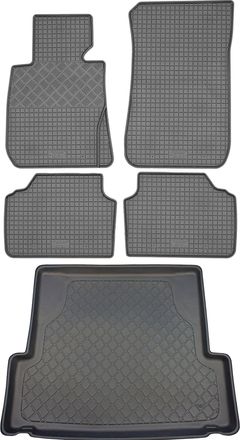OEM Juego De Alfombrillas De Goma Para Coche Y Maletero Para Bmw Serie 3 E91 Touring Kombi (5 Puertas) De Septiembre De 2005 A Noviembre De 2012