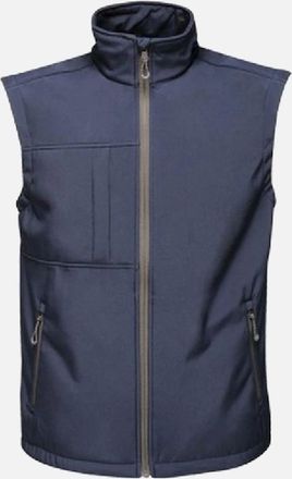 Regatta Mens Regatta Mens Octagon II Printable Soft Shell Bodywarmer - Navy - Size: 44/Regular