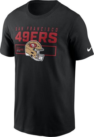 Nike San Francisco 49ers Helmet Essential Nike Mens NFL T-Shirt in Black | N19900A9B-LQC