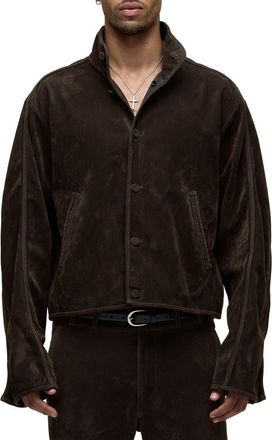 Hudson Faux Suede Jacket in Dark Brown at Nordstrom, Size Xx-Large