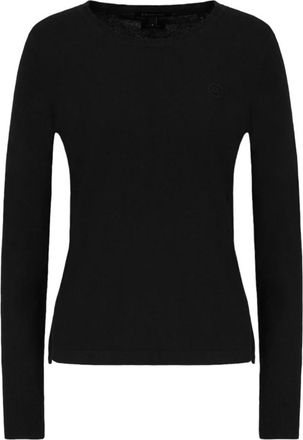 A|X Armani Exchange Trui met Ronde Hals - Dames - Ronde hals truien - Zwart - XS - Truien & Vesten