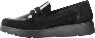 Geox Schoenen, Dames, Zwart, 40 EU, Leer, Arlara Loafer