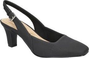 Easy Street Ritsa Slingback Pump in Black Linen at Nordstrom Rack, Size 7.5