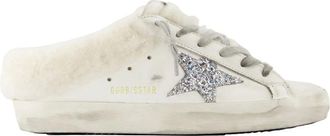 Golden Goose Sneakers, female, White, Size: 10 US Super Star Sabot Sandals
