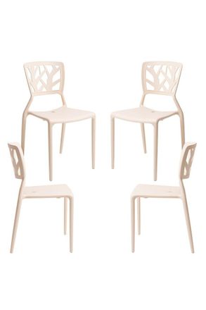 Regalos Miguel Packs Sillas Jard&iacute;n - Pack 4 Sillas Talan - Beige