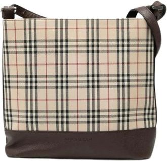 Burberry Pre-owned Cross Body Bags, female, Beige, Size: ONE SIZE Pre-owned Vintage Shoulder Bag