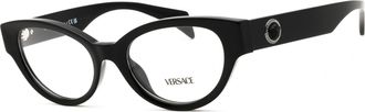 Versace 0VE3361U Cat-Eye Black Acetate Eyeglasses