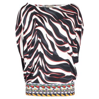 Emilio Pucci Emilio Pucci Dierenprint Top in Multicolor Viscose