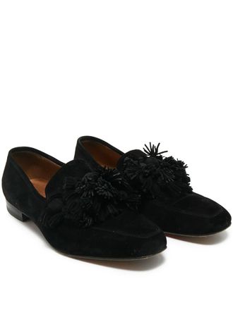 Christian Louboutin tassel suede loafers - women - Calf Suede/Calf Leather/Calf Leather - 43 - Black