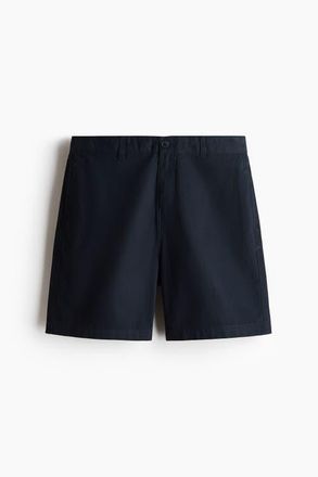 H&M Relaxed Fit Chino Shorts in Navy Blue at Nordstrom, Size 29