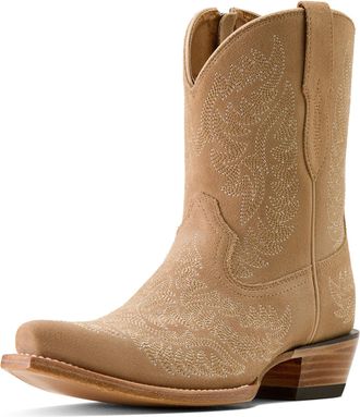 Ariat Womens Cate X Toe Western Boots in Truly Taupe, B Medium Width, Size 3.5, by Ariat