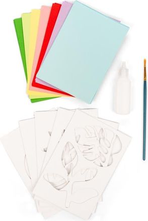 Kikkerland Crafters Paper Flowers Kit in Multi Green at Nordstrom