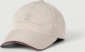 Brunello Cucinelli Water-resistant microfiber baseball cap with embroidered logo in Cool Beige at Nordstrom, Size X-Large