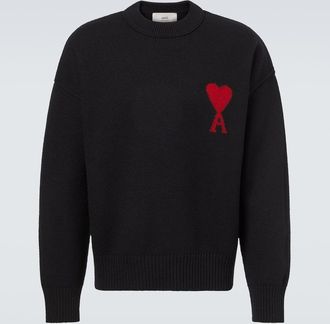 Ami Pullover Ami De Coeur in lana vergine