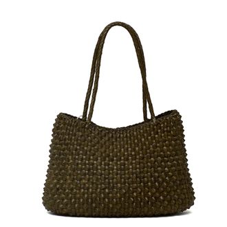 Dragon Diffusion S. Croce Cactus Weave Handwoven Leather Tote Bag