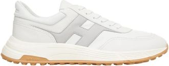 Hogan Grijze Sneakers Hyperlight Stijl - Heren - Sneakers - Grijs - 41 1/2 EU - Leer - Schoenen
