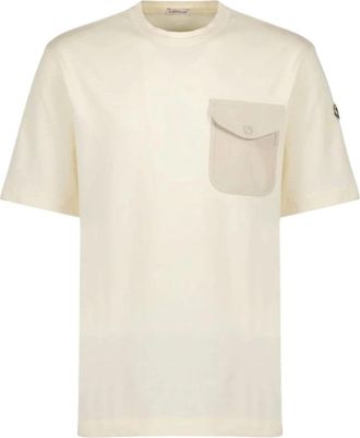 Moncler SS T-Shirt - Heren - T-shirts - Wit - S - Tops