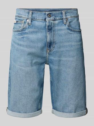 Calvin Klein Jeans Slim Fit Jeansshorts mit Label-Detail in Jeansblau, Gr&ouml;&szlig;e 31