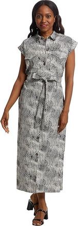 Barbour Barbour Romy Maxi Dress Womens Dress Monochrome Print : 10, Cotton/Linen