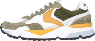 Voile Blanche Sneakers Groen - Heren - Sneakers - Veelkleurig - 42 EU - Leer - Schoenen