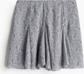 H&M Ausgestellter Minijupe - Grau