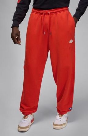 Nike Jordan Rare Air French Terry Graphic Sweatpants in Chile Red/Sail at Nordstrom Rack, Size Medium