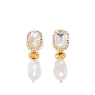 VANINA Crystal-embellished Drop Earrings