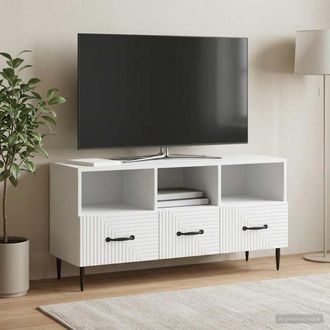 vidaXL Vidaxl Mobile Tv Bianco 102 X 34,5 X 50 Cm Legno Ingegnerizzato
