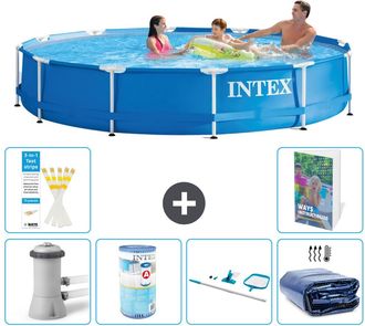 Intex Piscina Con Estructura Redonda - 366x76 Cm - 7-piezas S194
