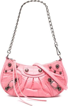 Balenciaga Pre-owned Balenciaga Mini Embossed Leather Motocross Le Cagole Ladies 695814