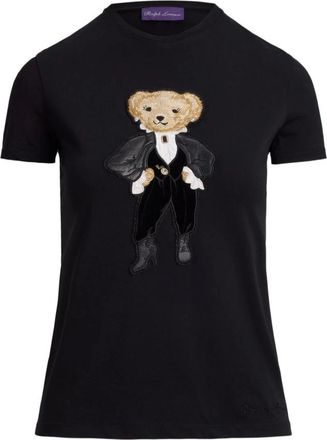 Ralph Lauren T-Shirts, female, Black, Size: XS Crew Neck T-Shirt