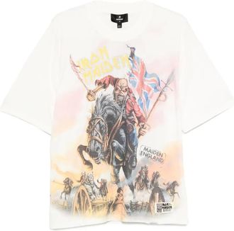Represent T-shirt Iron Maiden Steed - Bianco