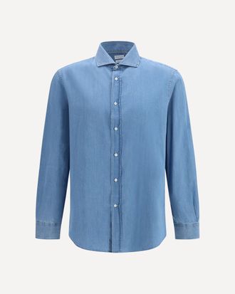 Brunello Cucinelli Cotton denim Shirt Male XL