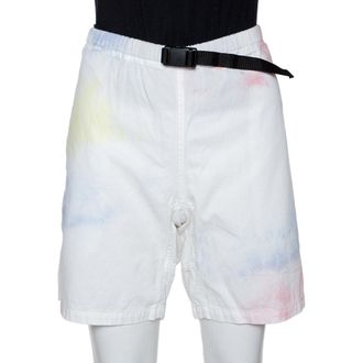 John Elliott + Co Multicolor Ink Bloom Tie Dye Cotton Mountain Shorts