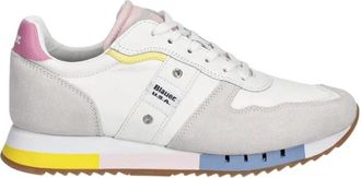 Blauer Nylon Su&egrave;de Sneaker - Dames - Sneakers - Veelkleurig - 37 EU - Nylon - Schoenen