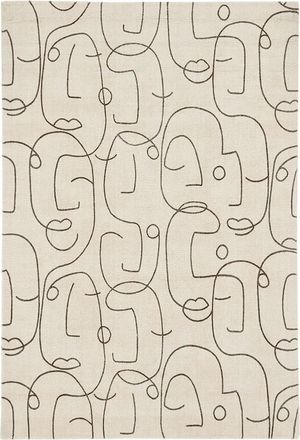 Scion Designer Teppich Epsilon Charcoal - handgetuftet, aus 100% reiner Schurwolle