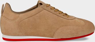 Christian Louboutin Eleonora Flex Suede Low-Top Sneakers