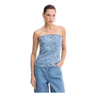 Rotate Rotate Birger Christensen, Dames, Tops, Blauw, Maat: L Katoen