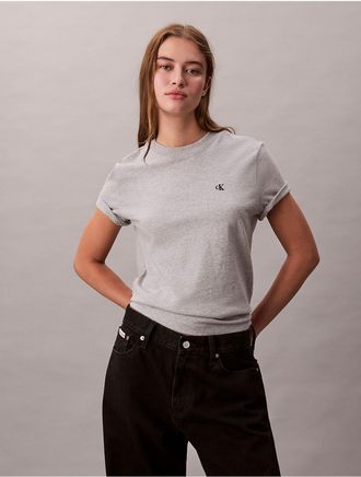 Calvin Klein Jeans Calvin Klein Womens Monogram T-Shirt - Grey - L