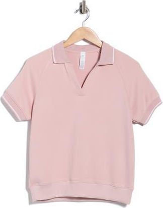 Yogalicious Luvie Pique Polo in Blush Silk at Nordstrom Rack, Size X-Large