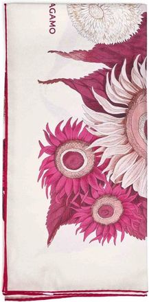 Ferragamo Zonnebloemprint Zijden Sjaal - Dames - Zijden sjaals - Veelkleurig - ONE Size - Accessoires