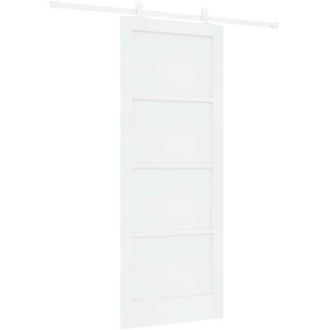 vidaXL Juego De Puertas Correderas Manual Blanco 83 X 211 Cm Vidaxl