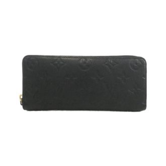 Louis Vuitton Black Leather Long Wallet (Bi-Fold) (Pre-Owned)