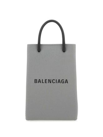 Balenciaga Custodia per smartphone con stampa - Grigio