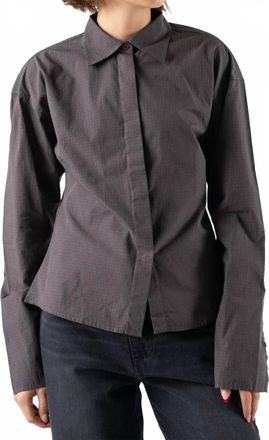 Mfpen Software Shirt In Mushroom Micro Check