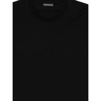 Emporio Armani Tonal Logo T-Shirt - Black