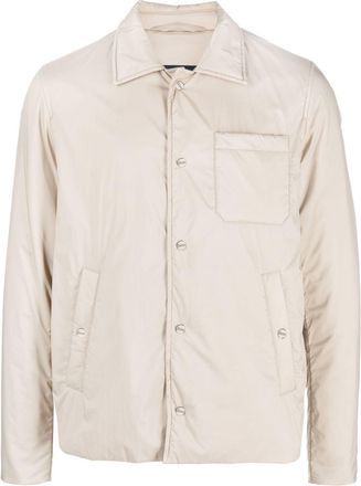 Herno chantilly buttoned jacket - men - Polyamide/Polyurethane/Polyurethane/Polyamide/Polyester - 48 - Neutrals
