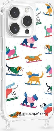 La Coque Fran&ccedil;aise Handyh&uuml;lle f&uuml;r iPhone15 PM Skifahrende Hunde