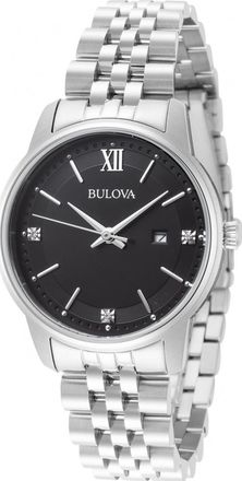 Bulova Womens 96P226 Ladies Classic Watch - Silver - One Size