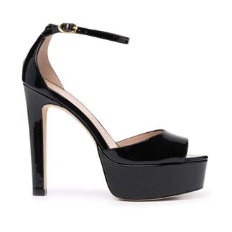 Stuart Weitzman High Heel Sandals, female, Black, Size: 10 US Black Elegant Platform Sandals
